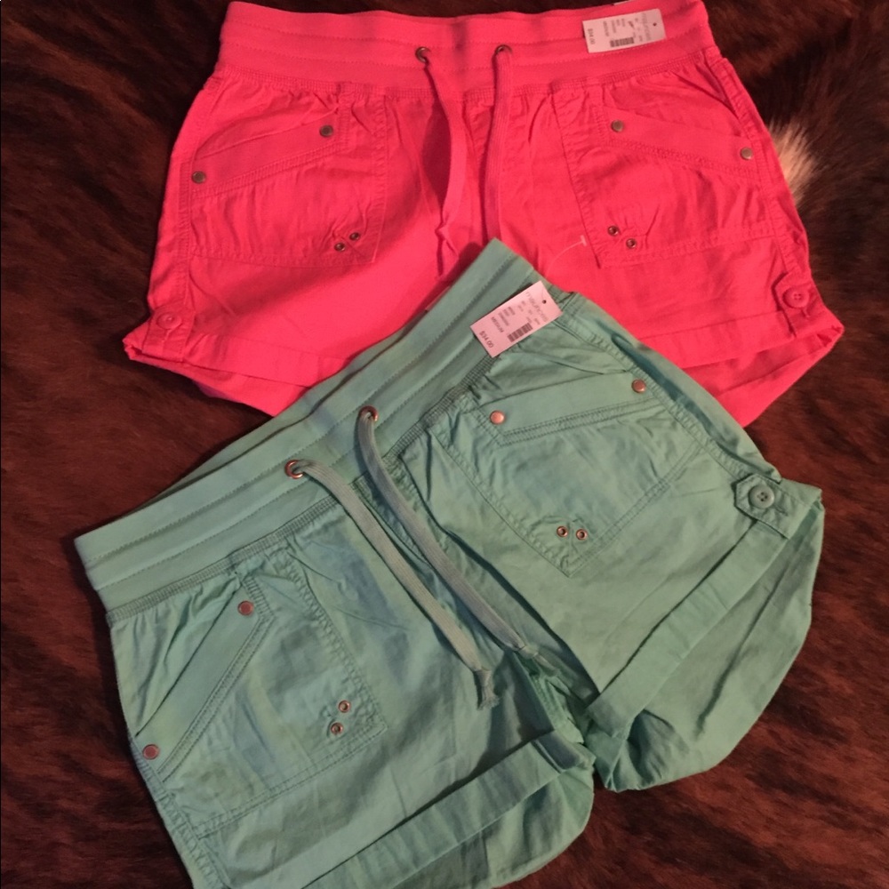 Maurice’s Coral and Turquoise Shorts